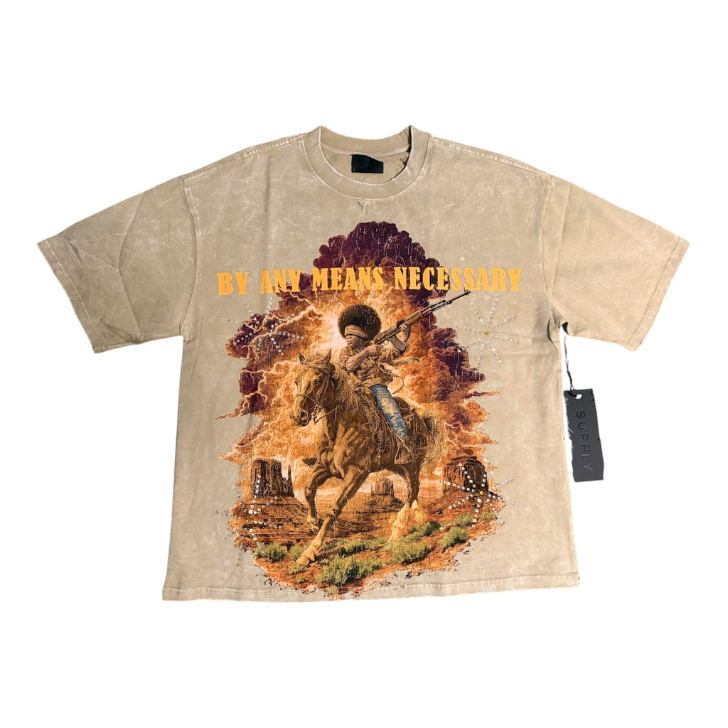 Supply – By Any Means Necessary Western Tee